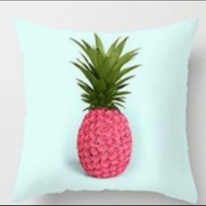 Pink mint pineapple pillow cushion cover